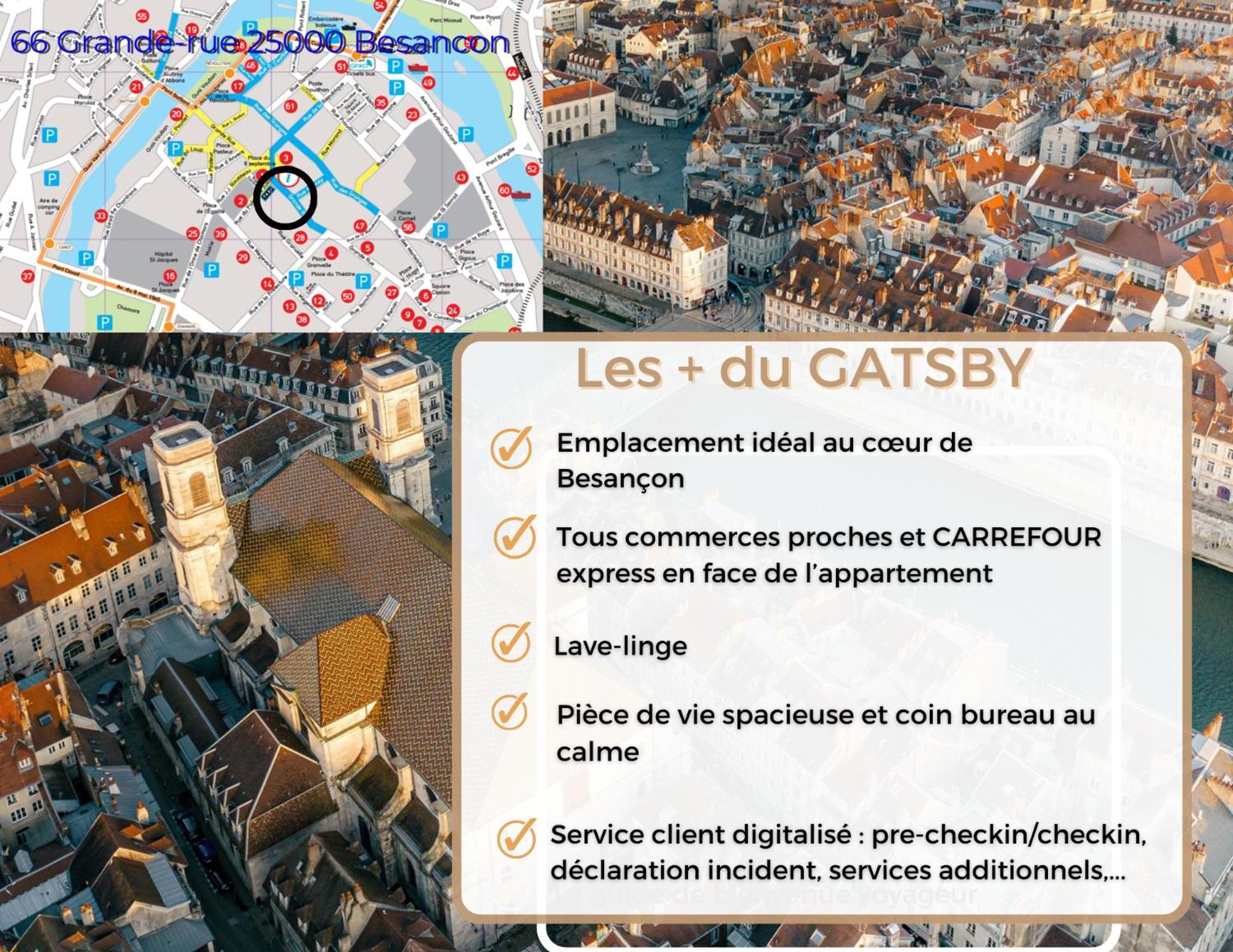 Hypercentre Calme - Le Gatsby - Coconhome Besançon Exteriér fotografie